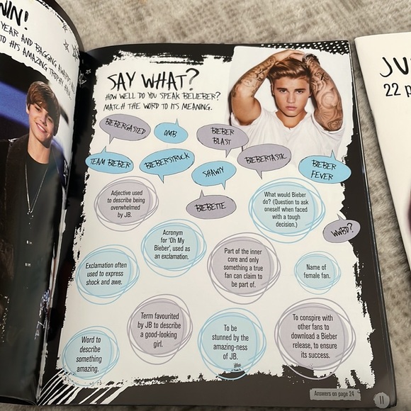 Justin Bieber Official Collectors Tin 3 Books & Posters & Stickers, Centum Fan - Picture 4 of 5